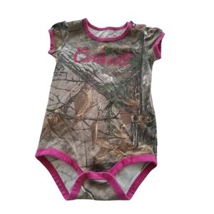 Carhartt Bodysuit Realtree Camouflage Infant Girl Size 12 Months